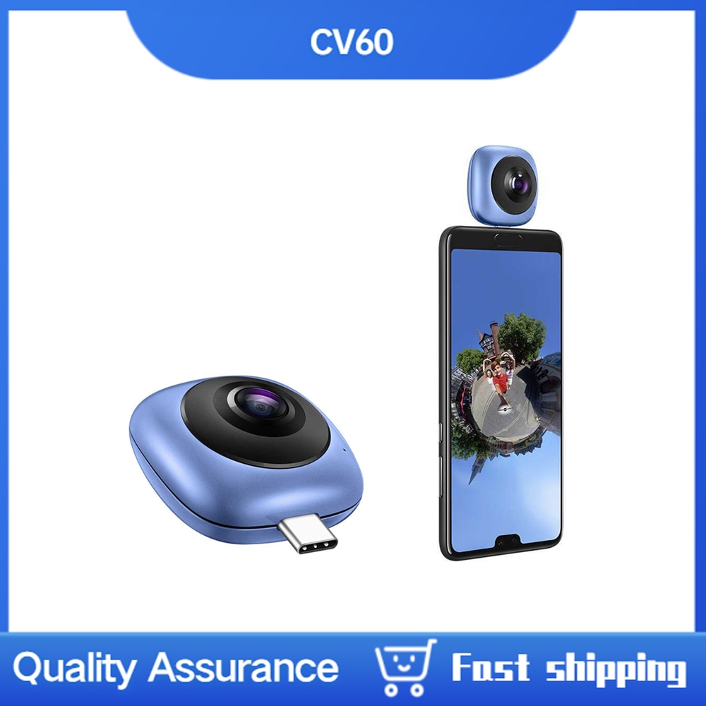 CV60 Huawei Coolplay  ޴ USB Ÿ C HD ĳ ī޶, 360  ĳ ī޶ Fisheye Planet Sphere Camaras